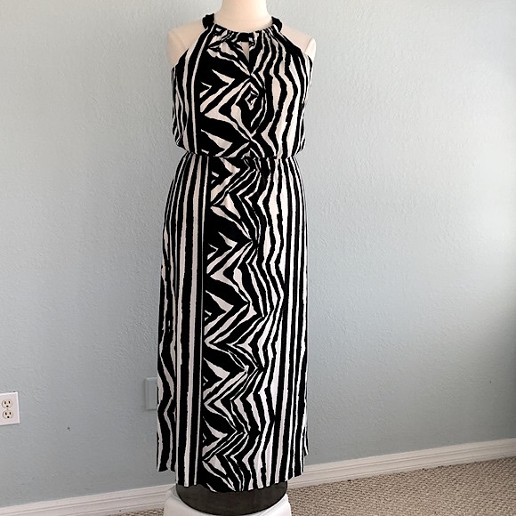 Chico’s Zebra Print Maxi Knit Dress - Picture 5 of 16